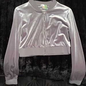 crop zip up jacket